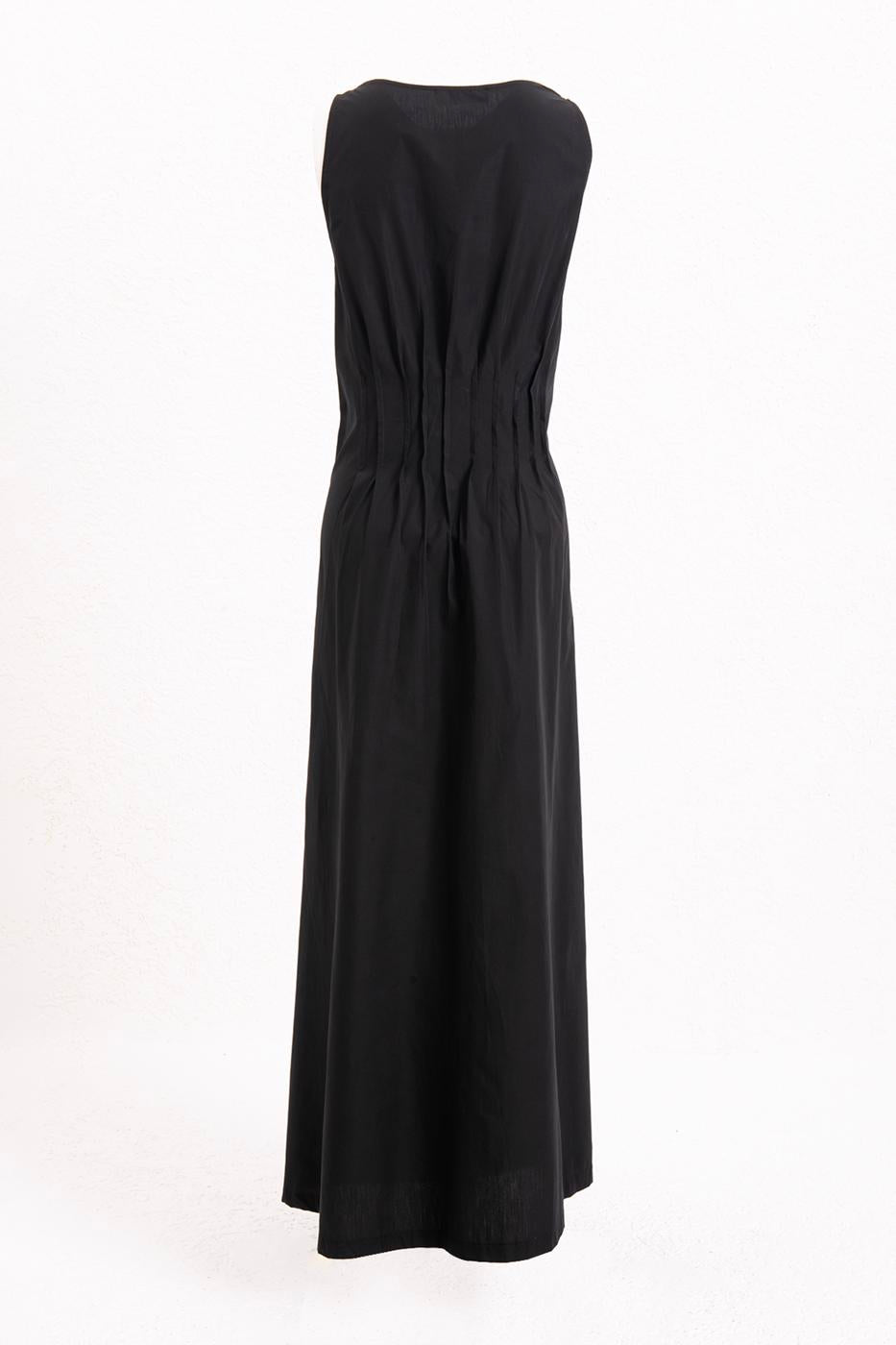 BSL Women 100% Cotton Rib Stitching Detailed Maxi Dress - Langford Station
