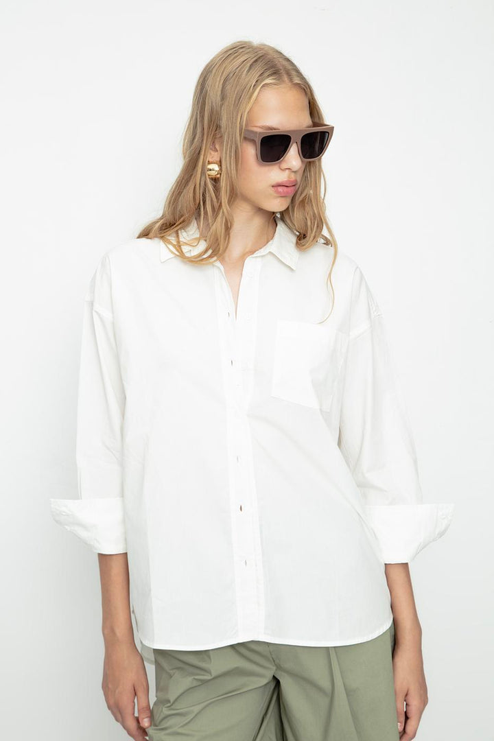 BSL Women 100% Cotton Oversize Shirt - Livry-Gargan