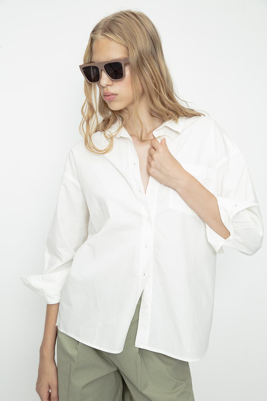 BSL Women 100% Cotton Oversize Shirt - Livry-Gargan
