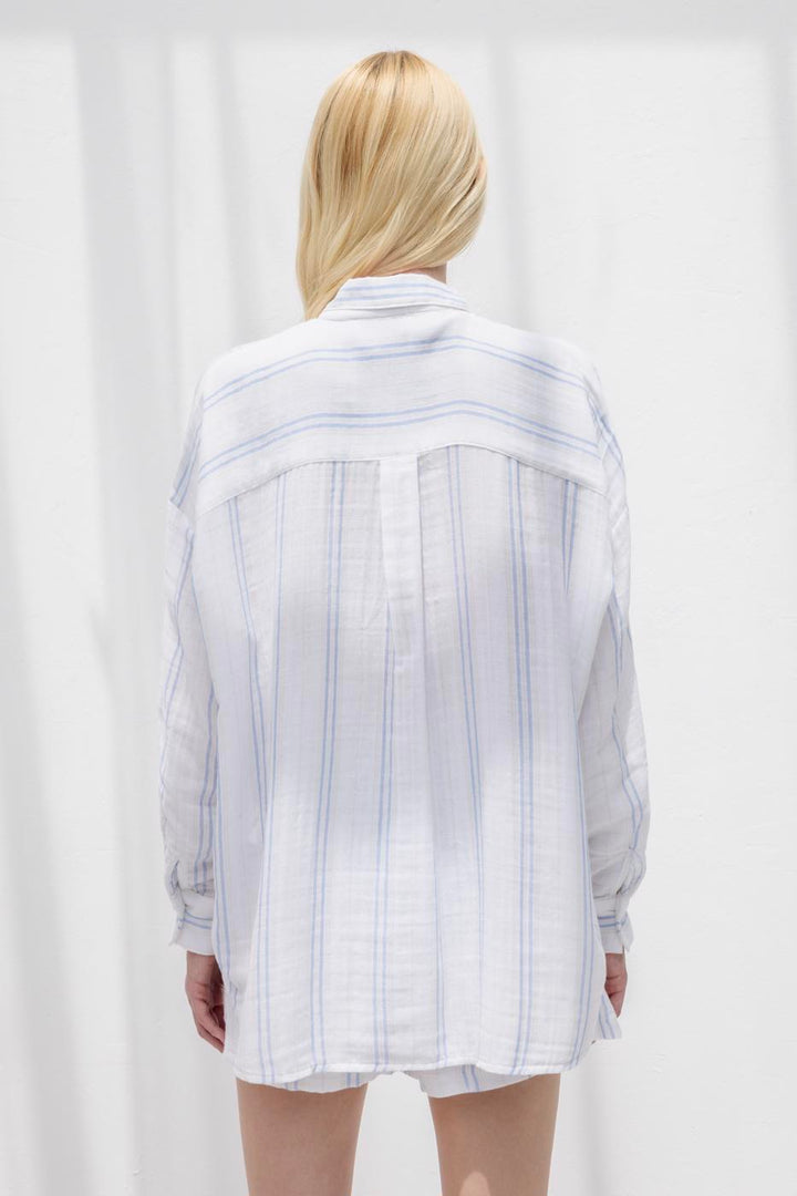 BSL Women 100% Cotton Oversize Shirt - Apple Valley