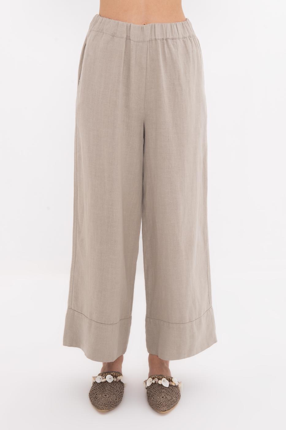 BSL Women 100% Linen Loose Trousers - Caguas