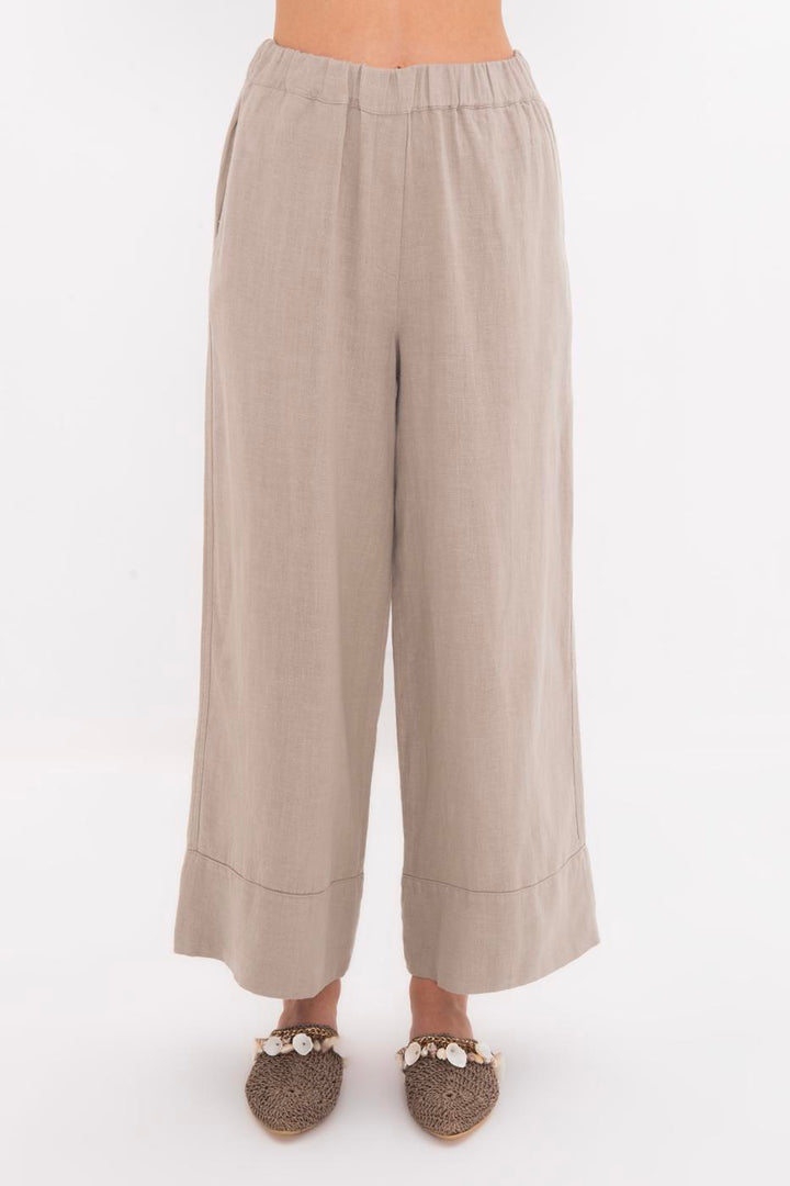 BSL Women 100% Linen Loose Trousers - Caguas