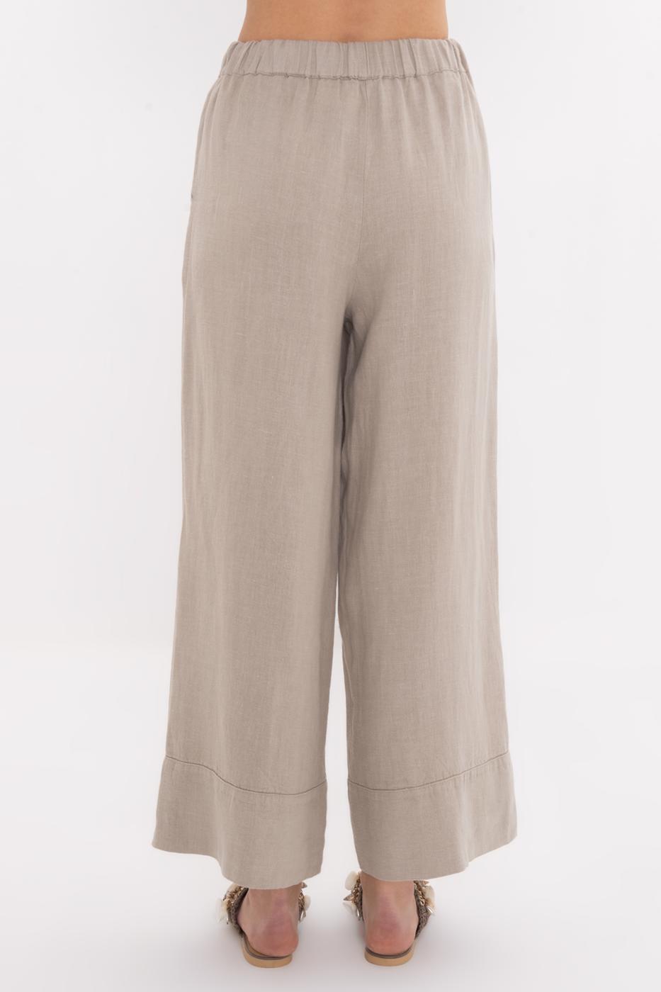 BSL Women 100% Linen Loose Trousers - Caguas