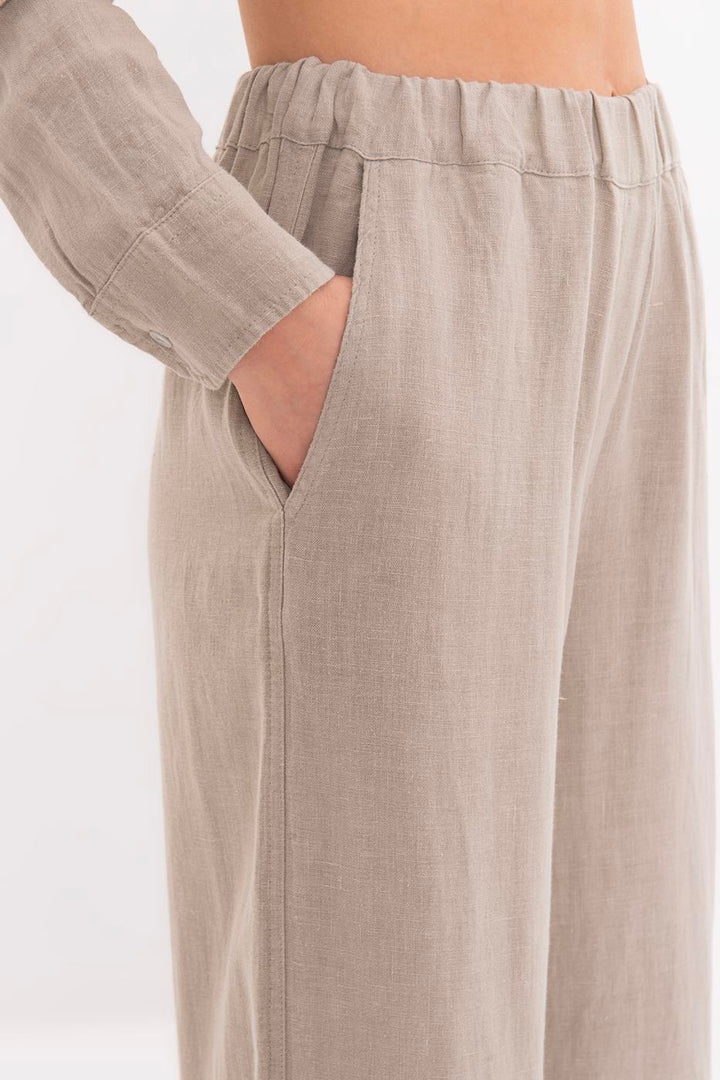 BSL Women 100% Linen Loose Trousers - Caguas