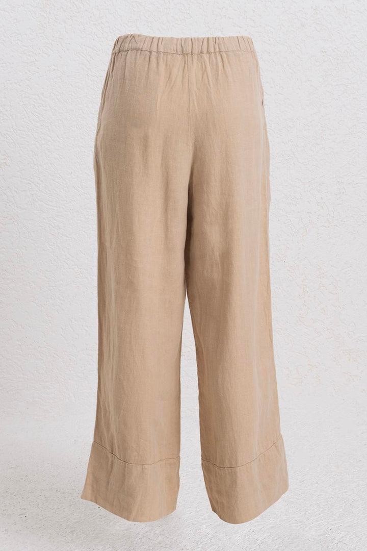 BSL Women 100% Linen Loose Trousers - Anniston