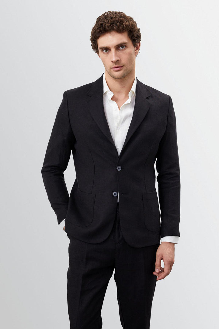 ANT 100% Linen Men's Blazer Jacket - Vernier