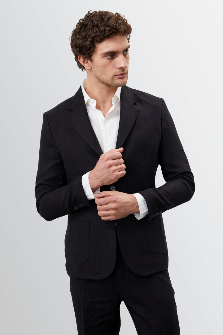 ANT 100% Linen Men's Blazer Jacket - Vernier