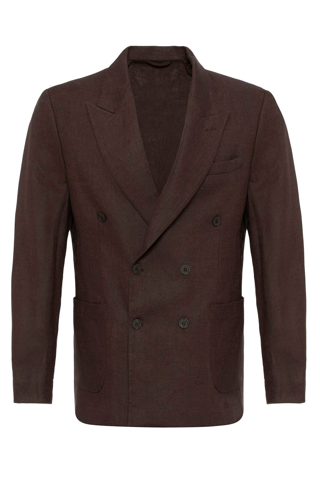 ANT 100% Linen Double Breasted Closure Men's Blazer Jacket - Issaquah