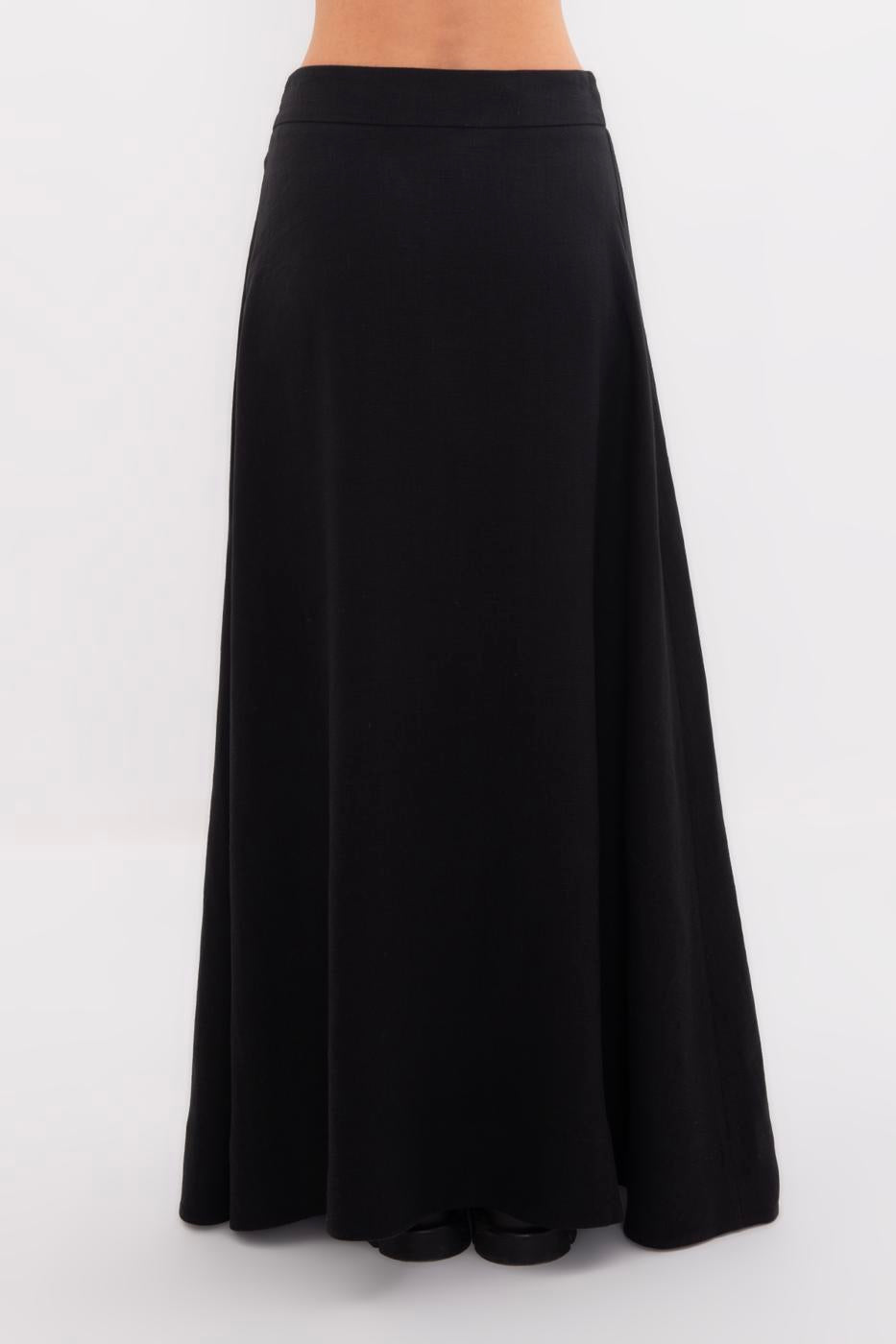 BSL Women 100% Linen Midi Skirt - Launceston