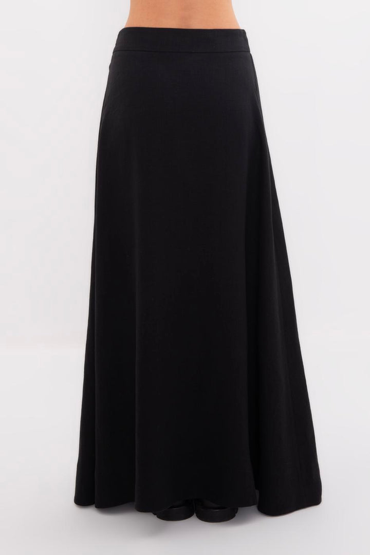BSL Women 100% Linen Midi Skirt - Launceston