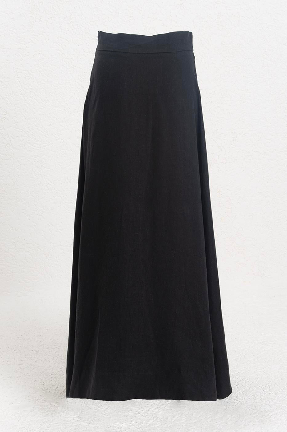 BSL Women 100% Linen Midi Skirt - Oradea