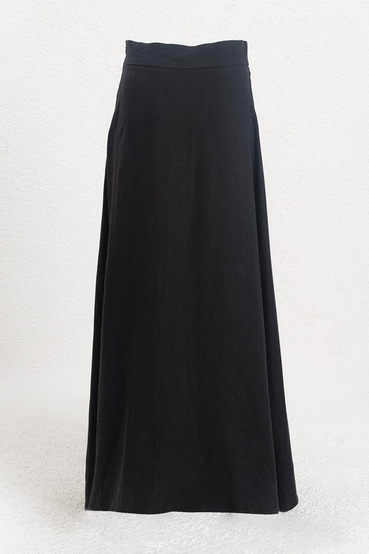 BSL Women 100% Linen Midi Skirt - Oradea
