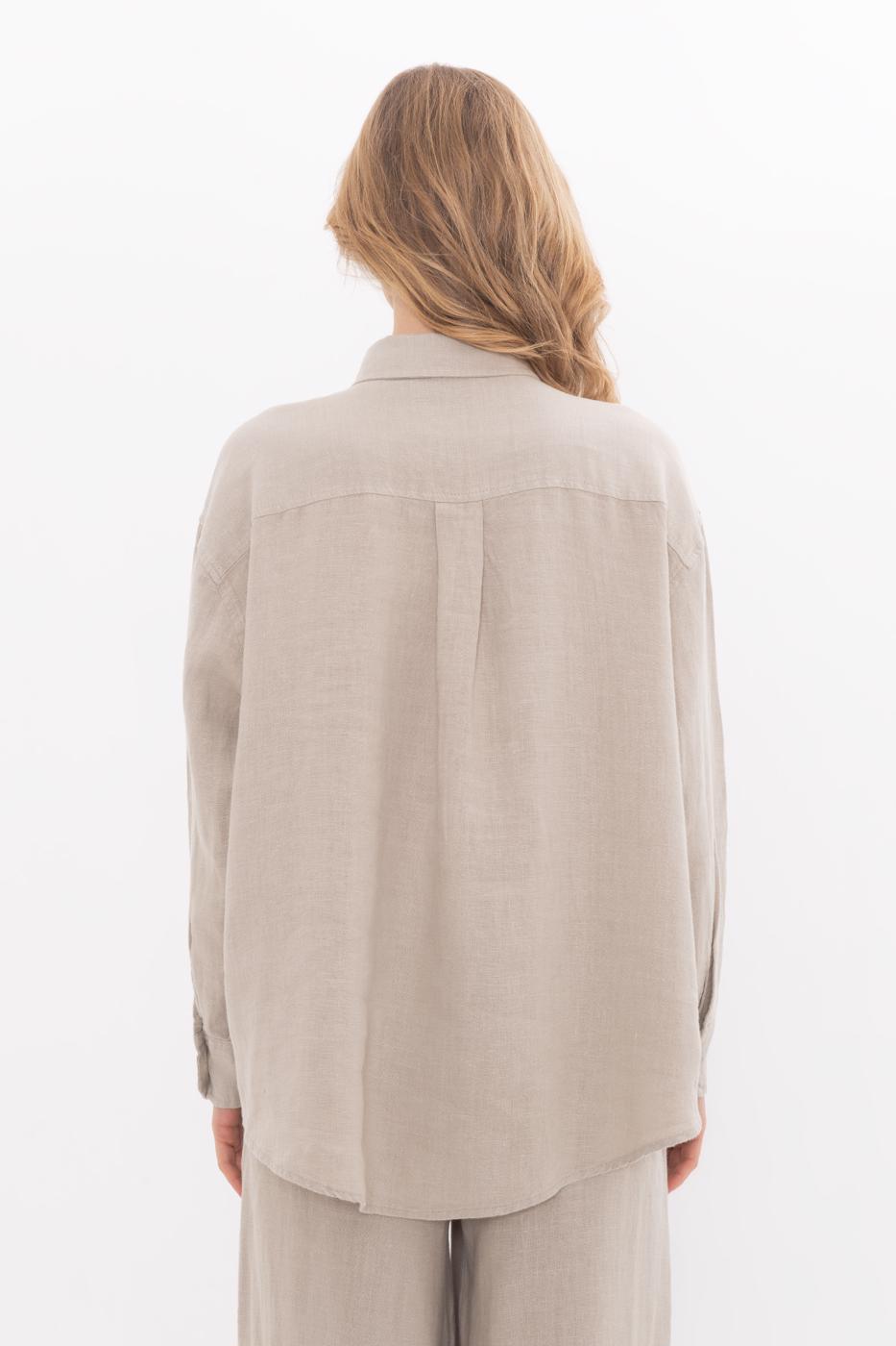BSL Women 100% Linen Oversize Shirt - Coyula