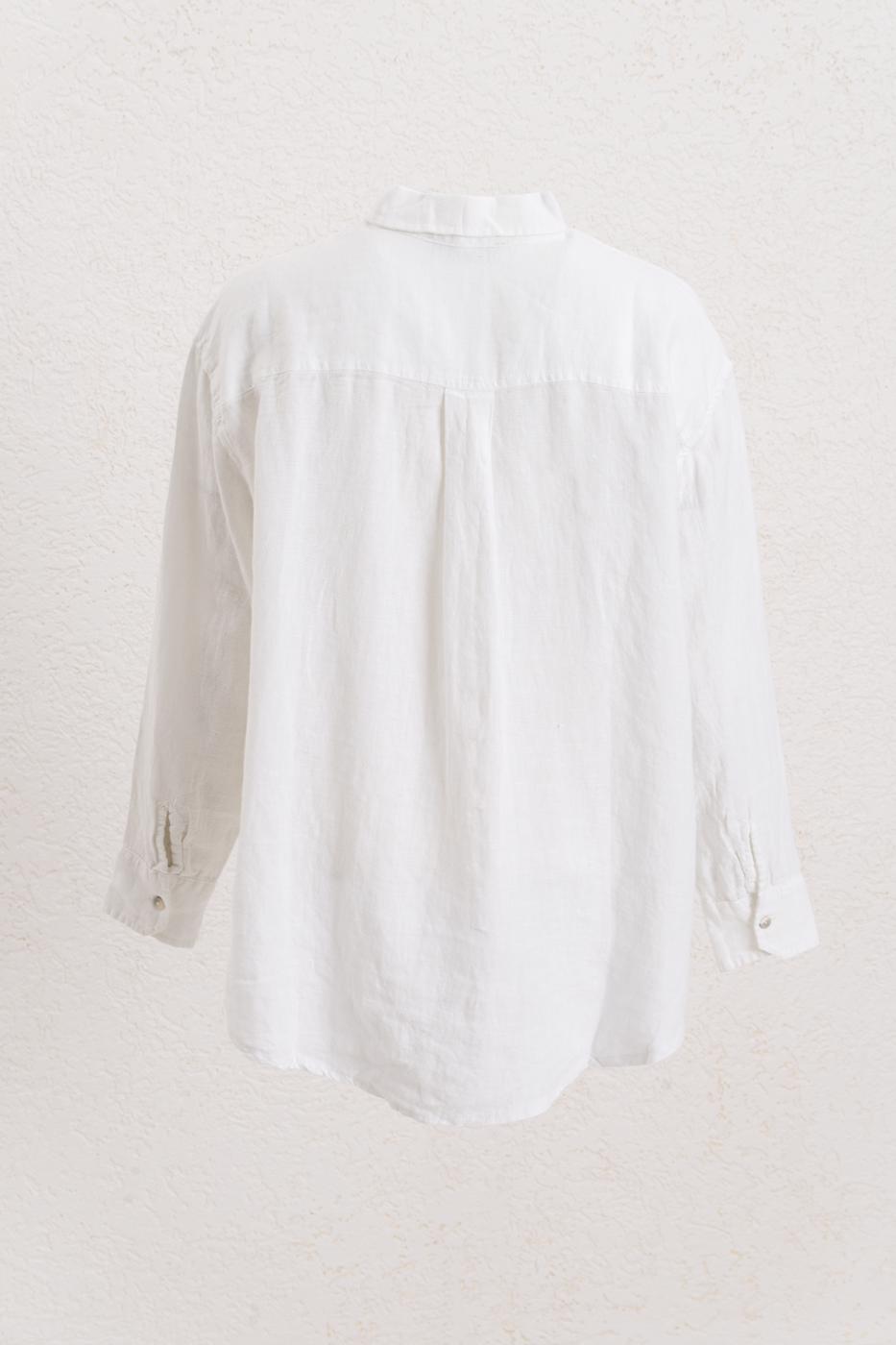 BSL Women 100% Linen Oversize Shirt - Segovia