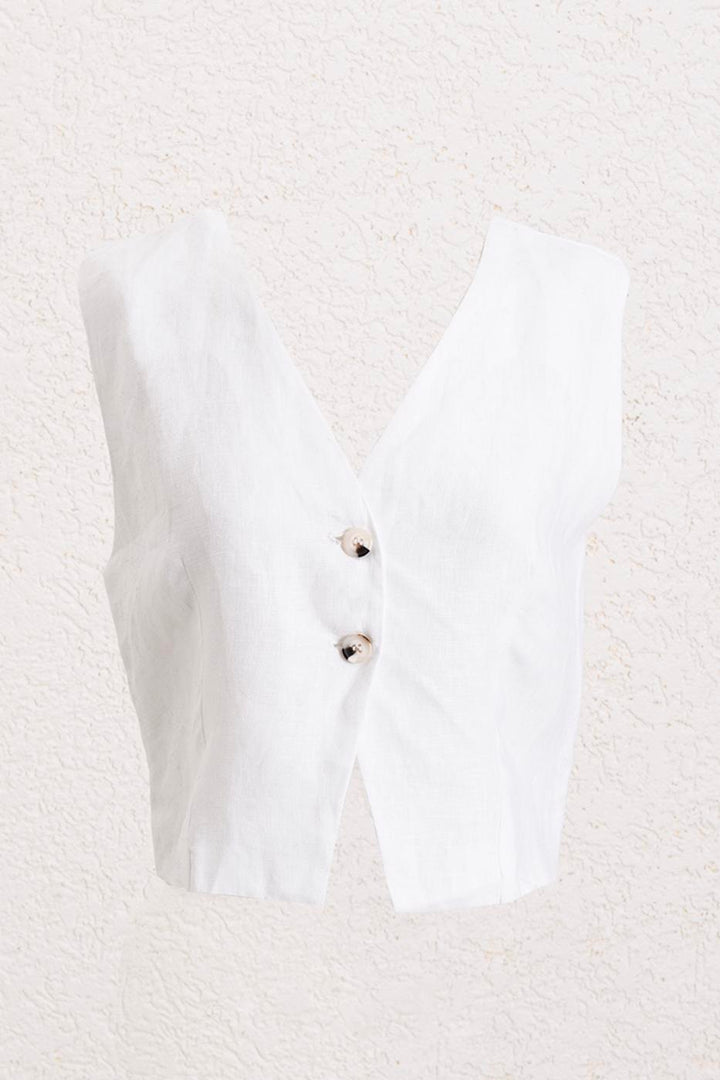 BSL Women 100% Linen Vest - Göttingen