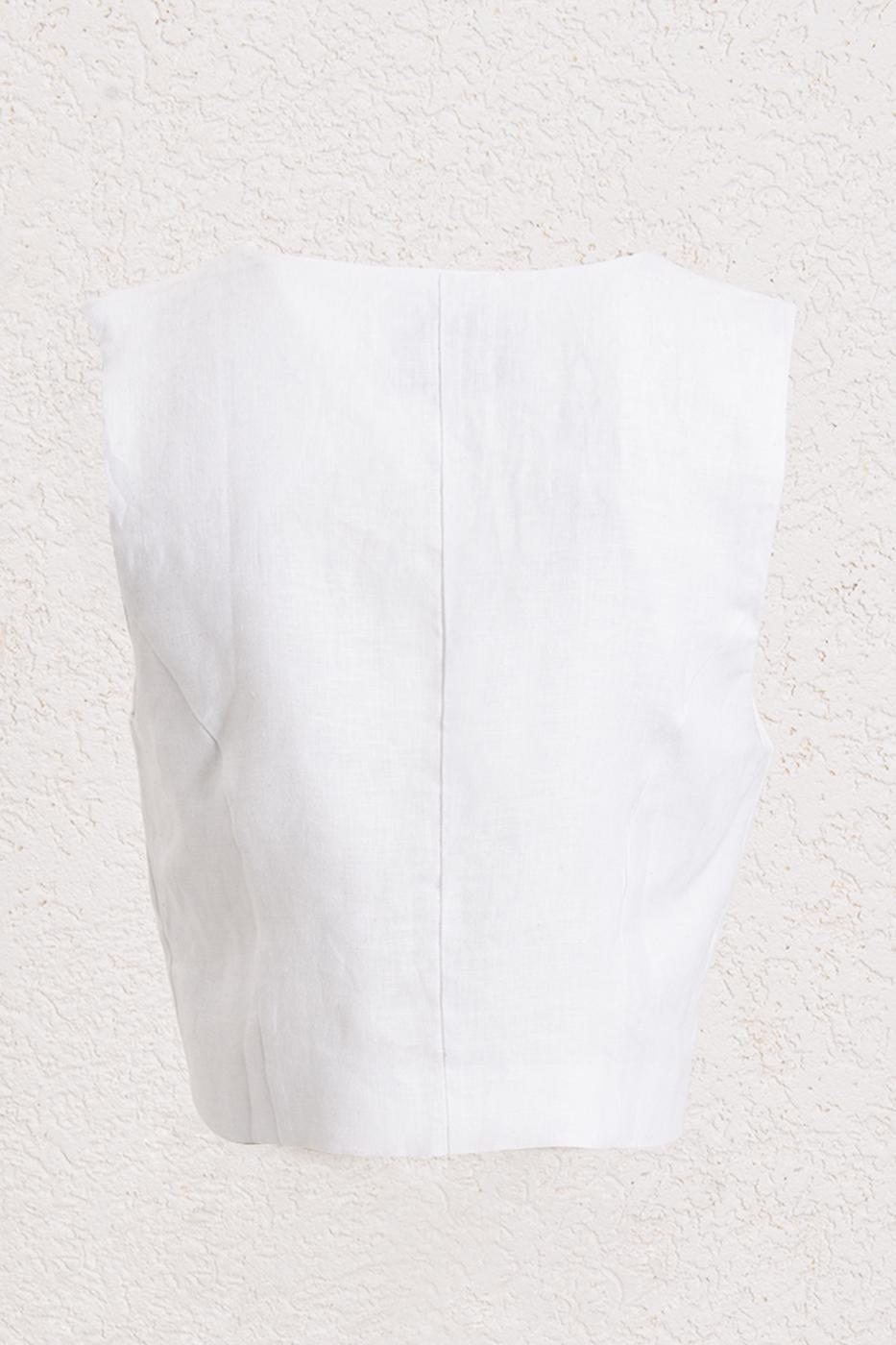 BSL Women 100% Linen Vest - Göttingen