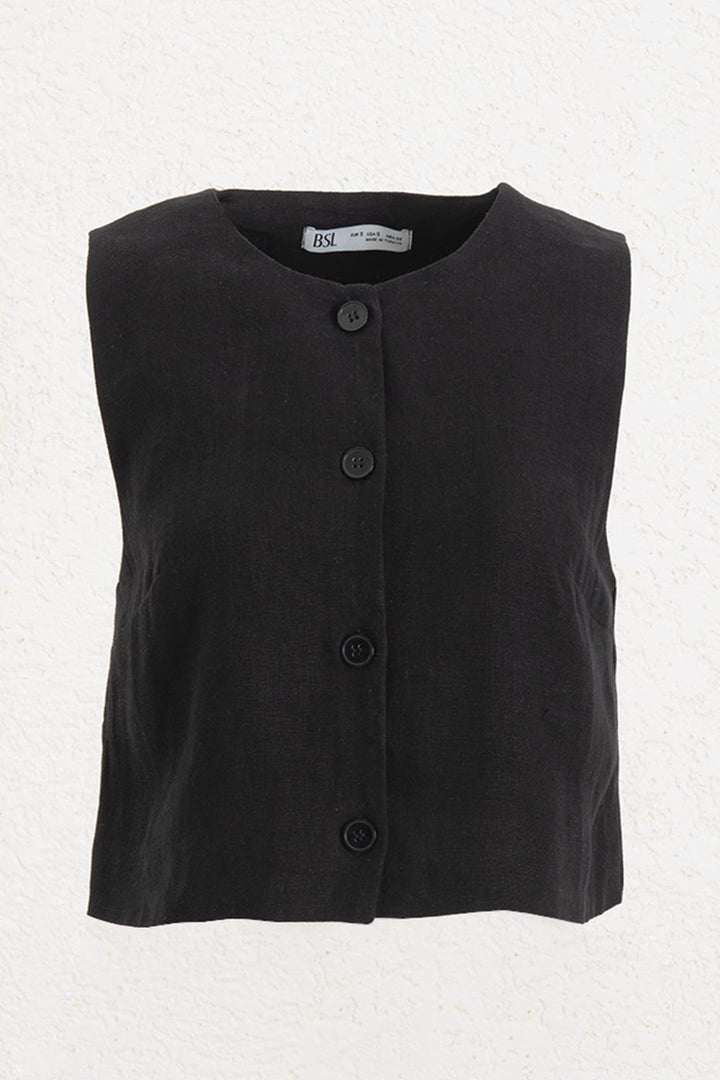 BSL Women 100% Linen Vest - Smithtown