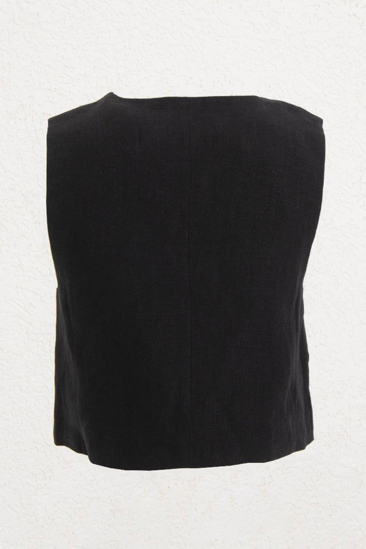 BSL Women 100% Linen Vest - Smithtown