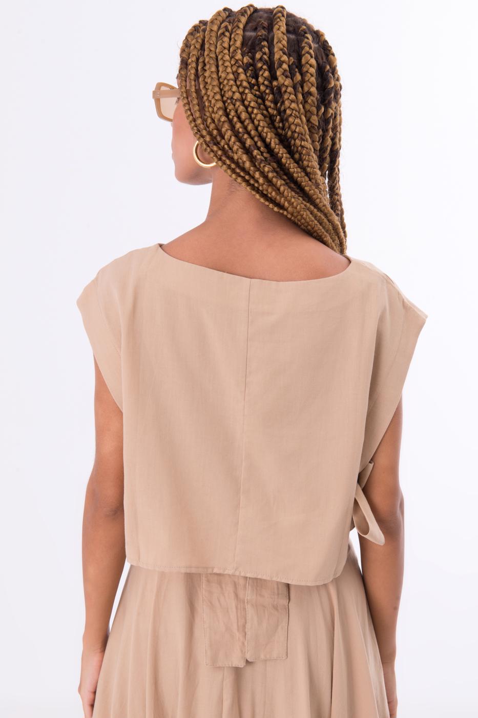 BSL Women 100% Tencel Side Tie Detailed Blouse - Halle