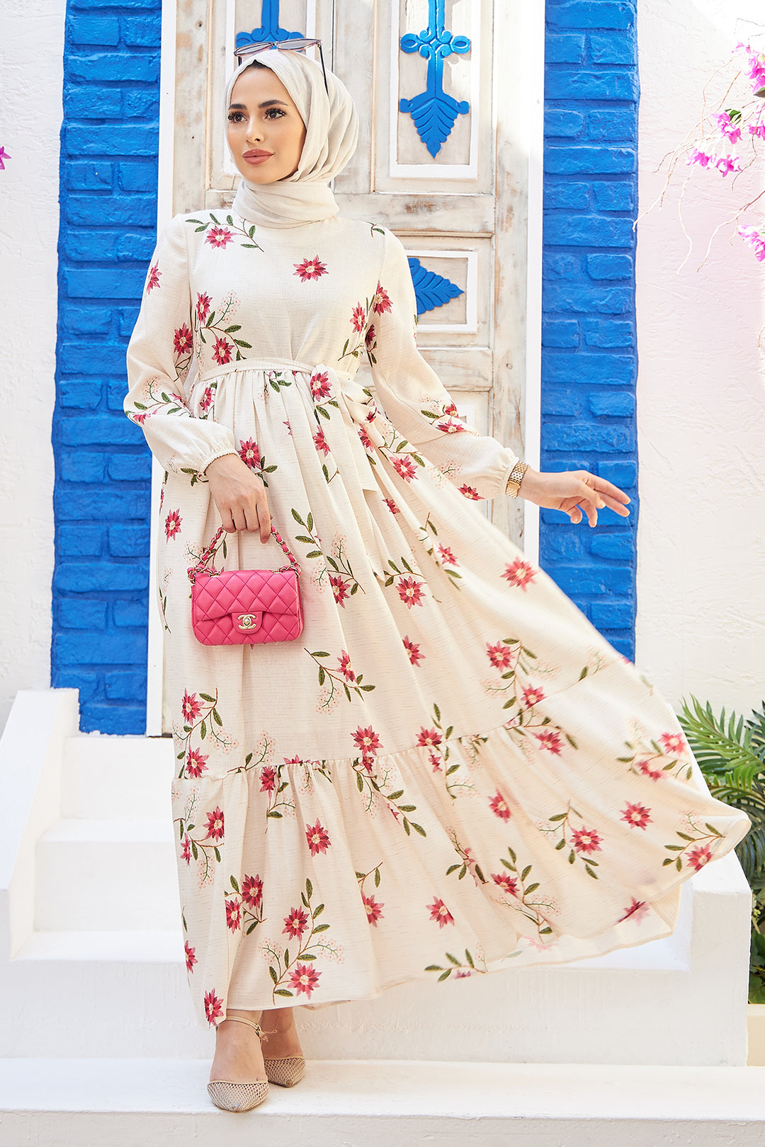 arya linen dress Brunna Co | ARYA Safari Linen Midi Dress, in Off White