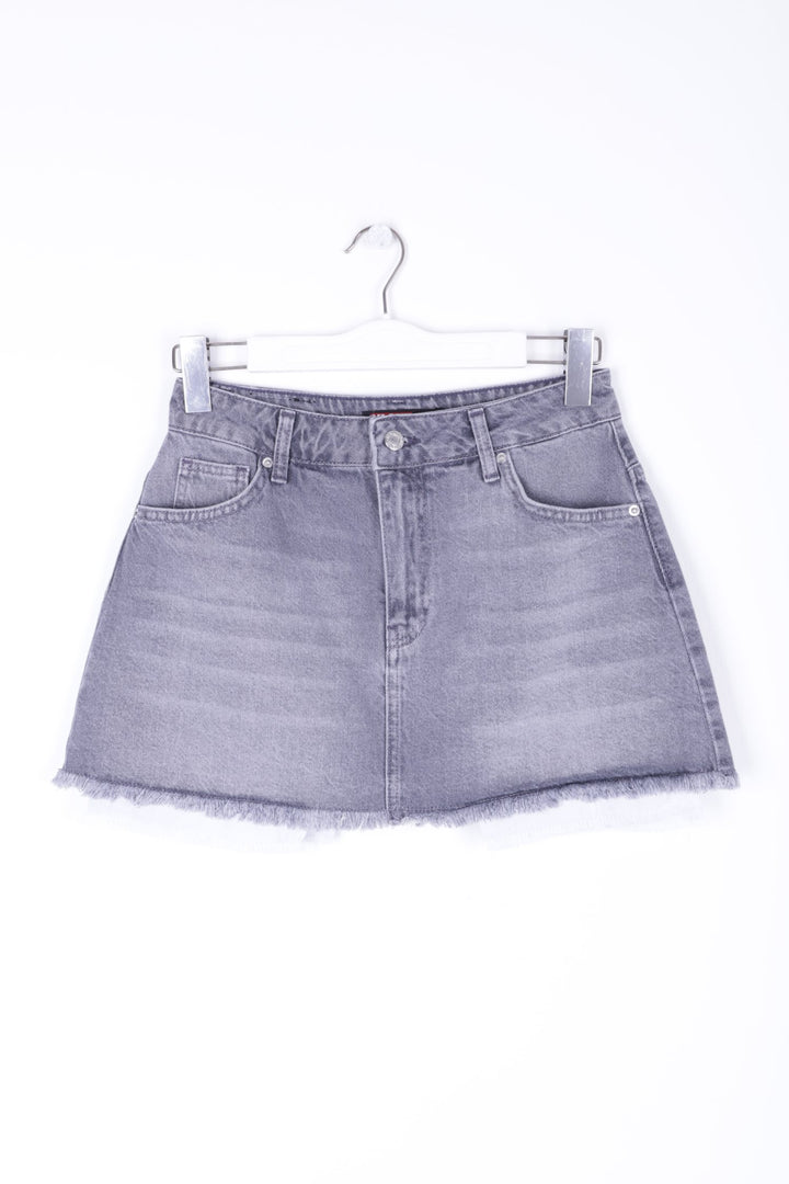 XLJ Denim Short Skirt with Revealed Pocket Liners Mixed - Lamía