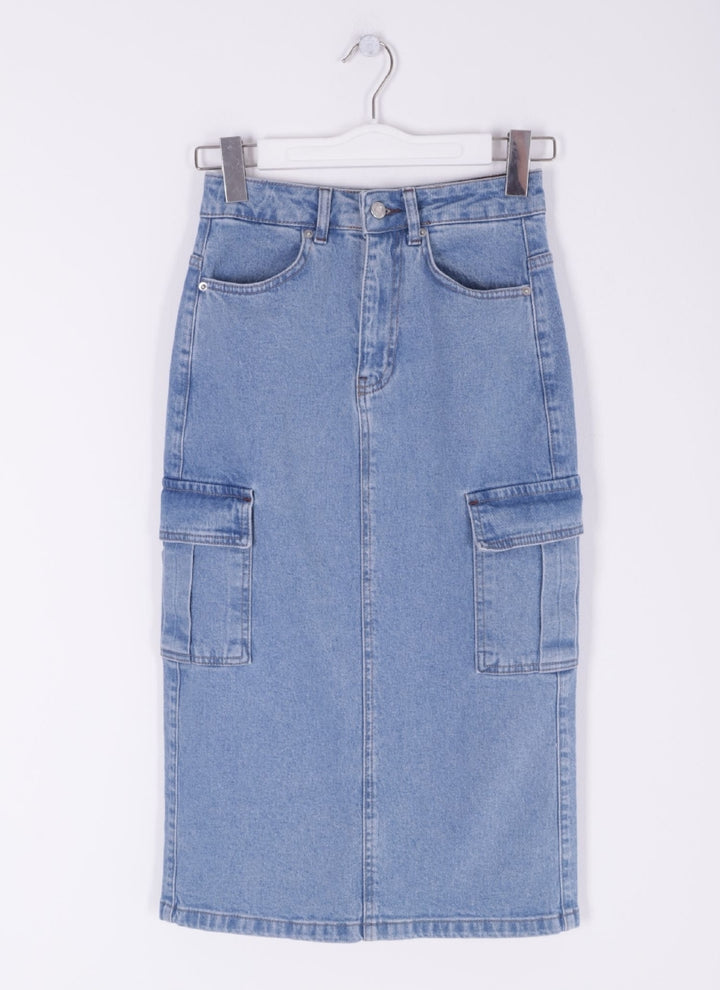 XLJ Cargo Pocket Denim Skirt Mixed - Mantova
