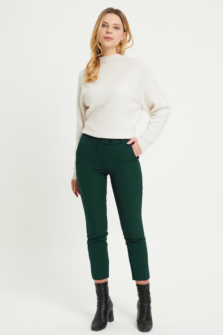 ZRF Women Cigarette 3 Snap Pants - Emerald - Brive-la-Gaillarde