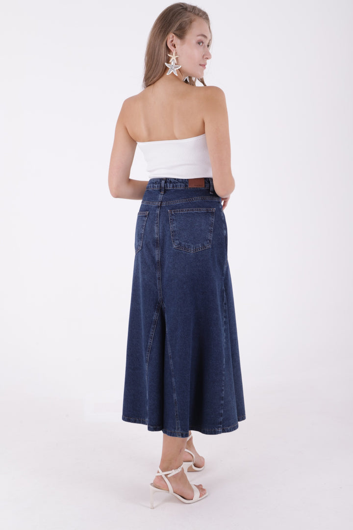 XLJ Long Denim Skirt Shaped Bell - Whangarei
