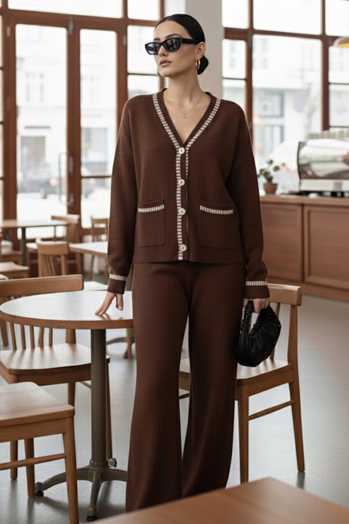 BNG Women Brown Pinstripe Suit H25306 - Benton