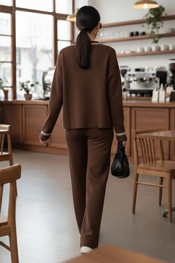 BNG Women Brown Pinstripe Suit H25306 - Benton