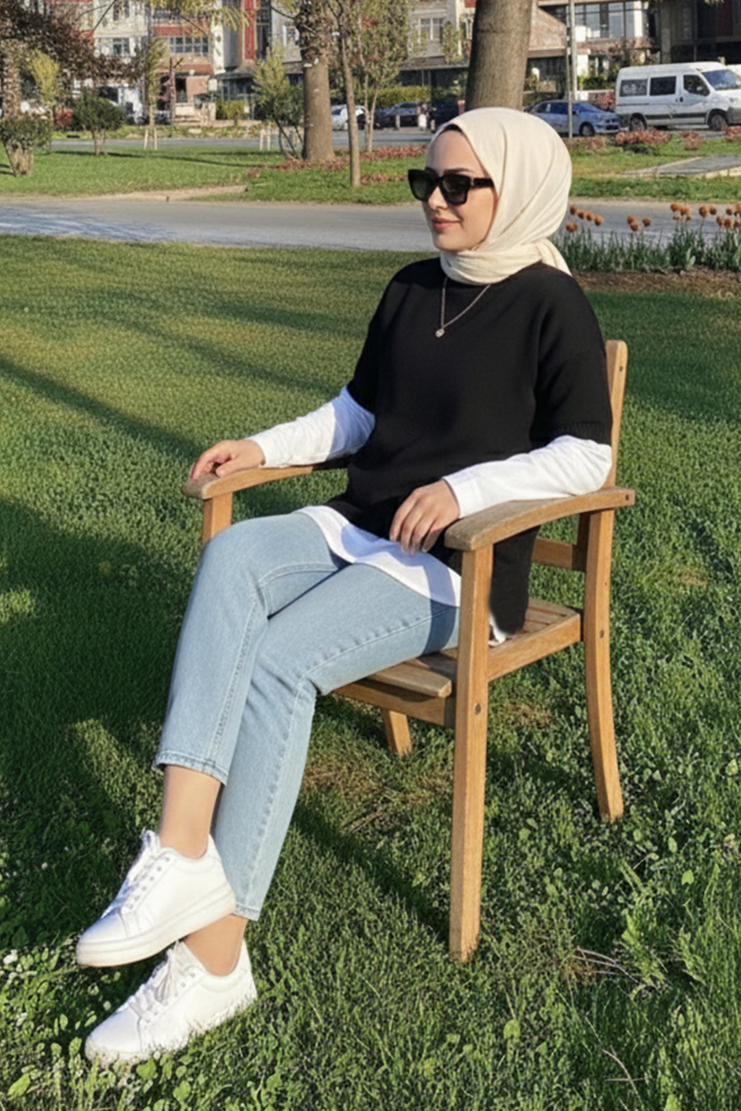 BNG Women Fitilli Oversize Triko Süveter H25304 Siyah - Colorado Springs