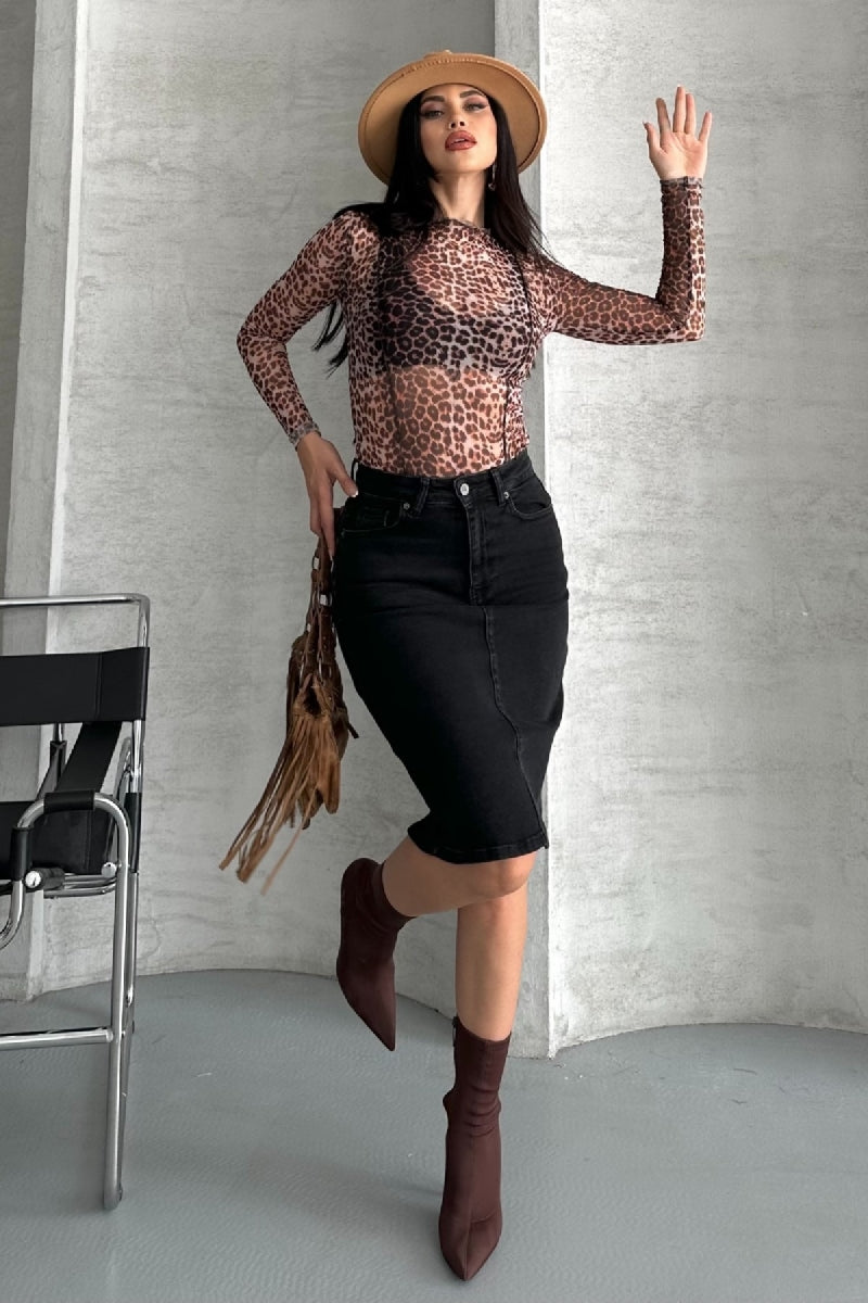 XLJ Classic Mid Length Denim Skirt Mixed - Las Rozas de Madrid