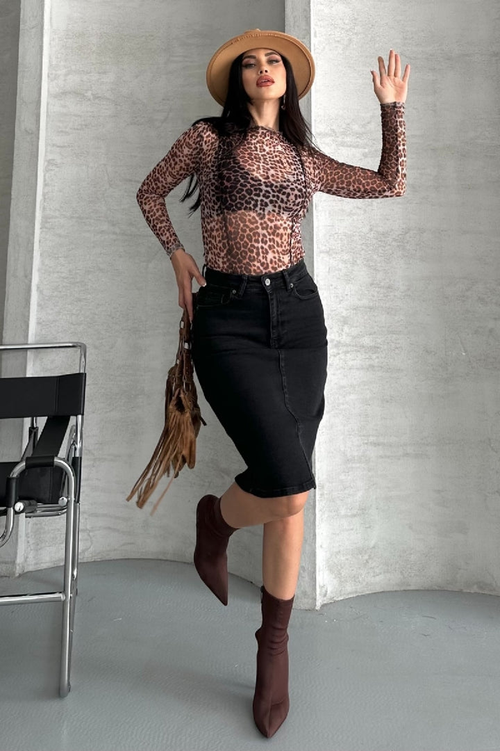 XLJ Classic Mid Length Denim Skirt Mixed - Las Rozas de Madrid