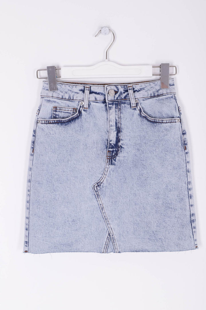XLJ Mini Denim Skirt with Triangle Detail Mixed - Soest