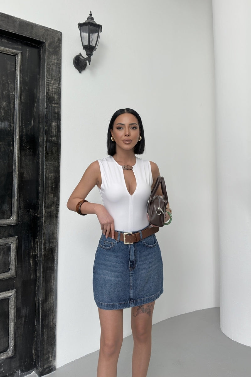 XLJ Mini Denim Skirt - Bunbury