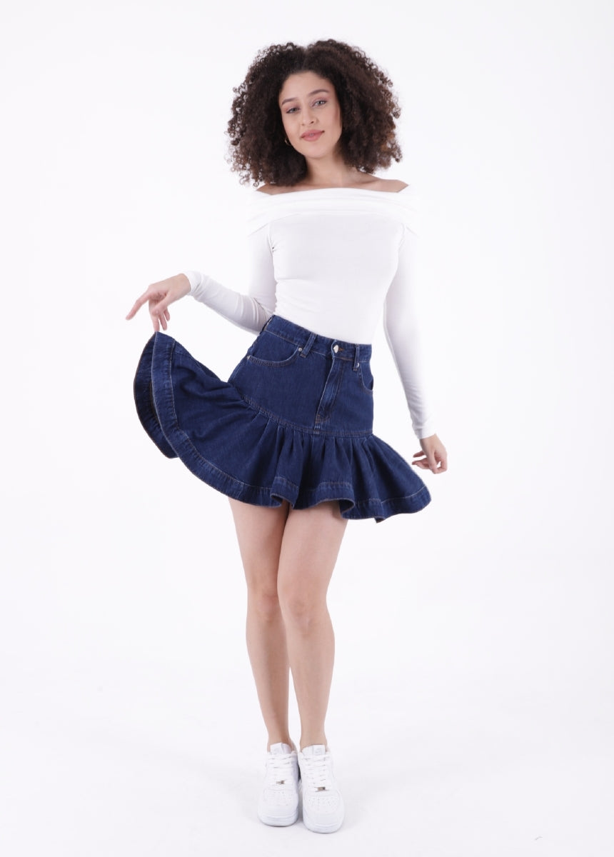 XLJ Mini Denim Skirt Mixed - Le Havre