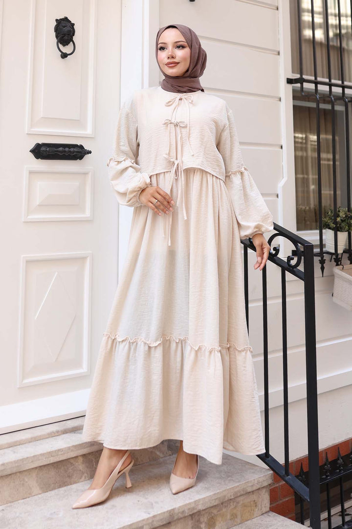 BNG Women Bow Detail Dress Suit Stone Color 2271 - Brovary