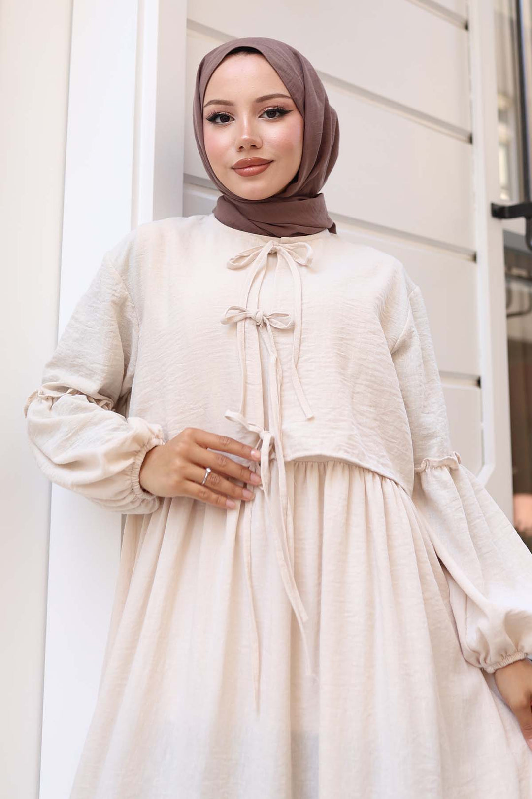 BNG Women Bow Detail Dress Suit Stone Color 2271 - Brovary