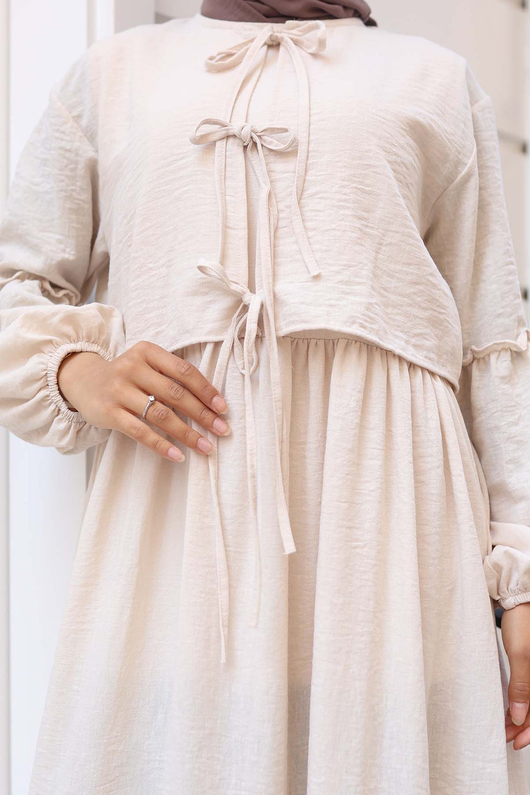 BNG Women Bow Detail Dress Suit Stone Color 2271 - Brovary