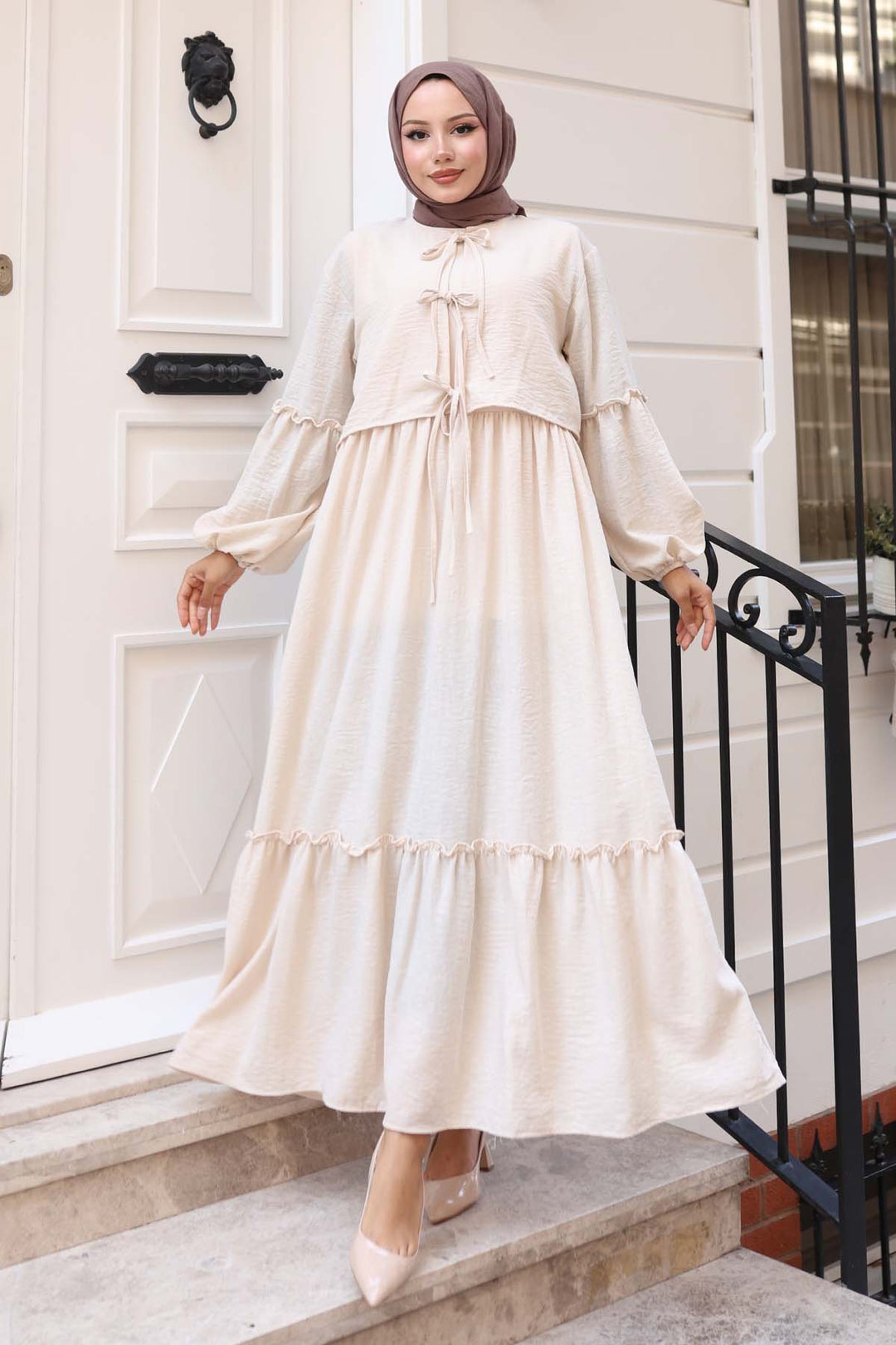 BNG Women Bow Detail Dress Suit Stone Color 2271 - Brovary