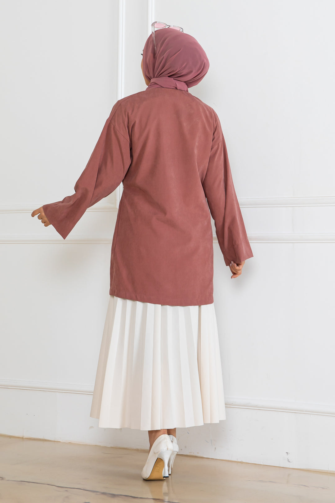 BNG Women Side-Tied Kimono Rose Pink 2147 - Miranda de Ebro