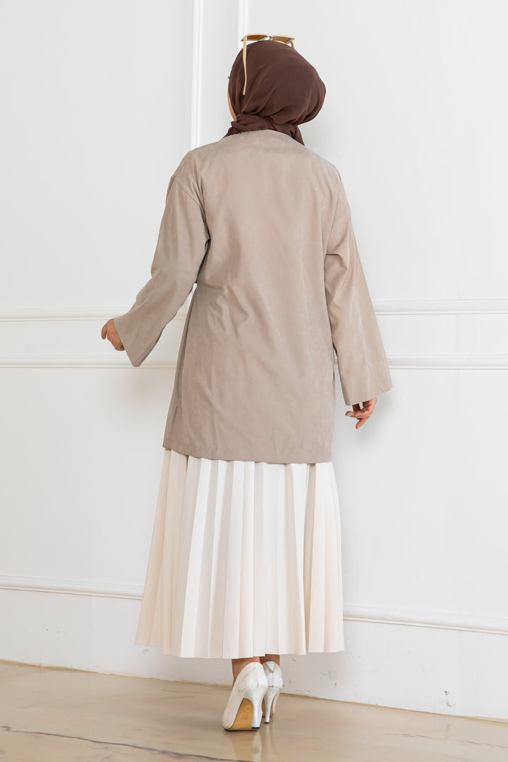 BNG Women Side-tied Kimono Stone Color 2147 - Central Coast