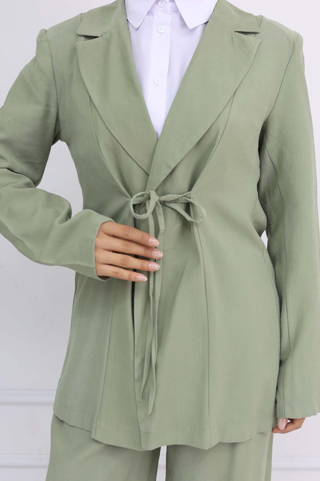 BNG Women İp Bağcıklı Ceket Takım Çağla 2265 - Wiener Neustadt