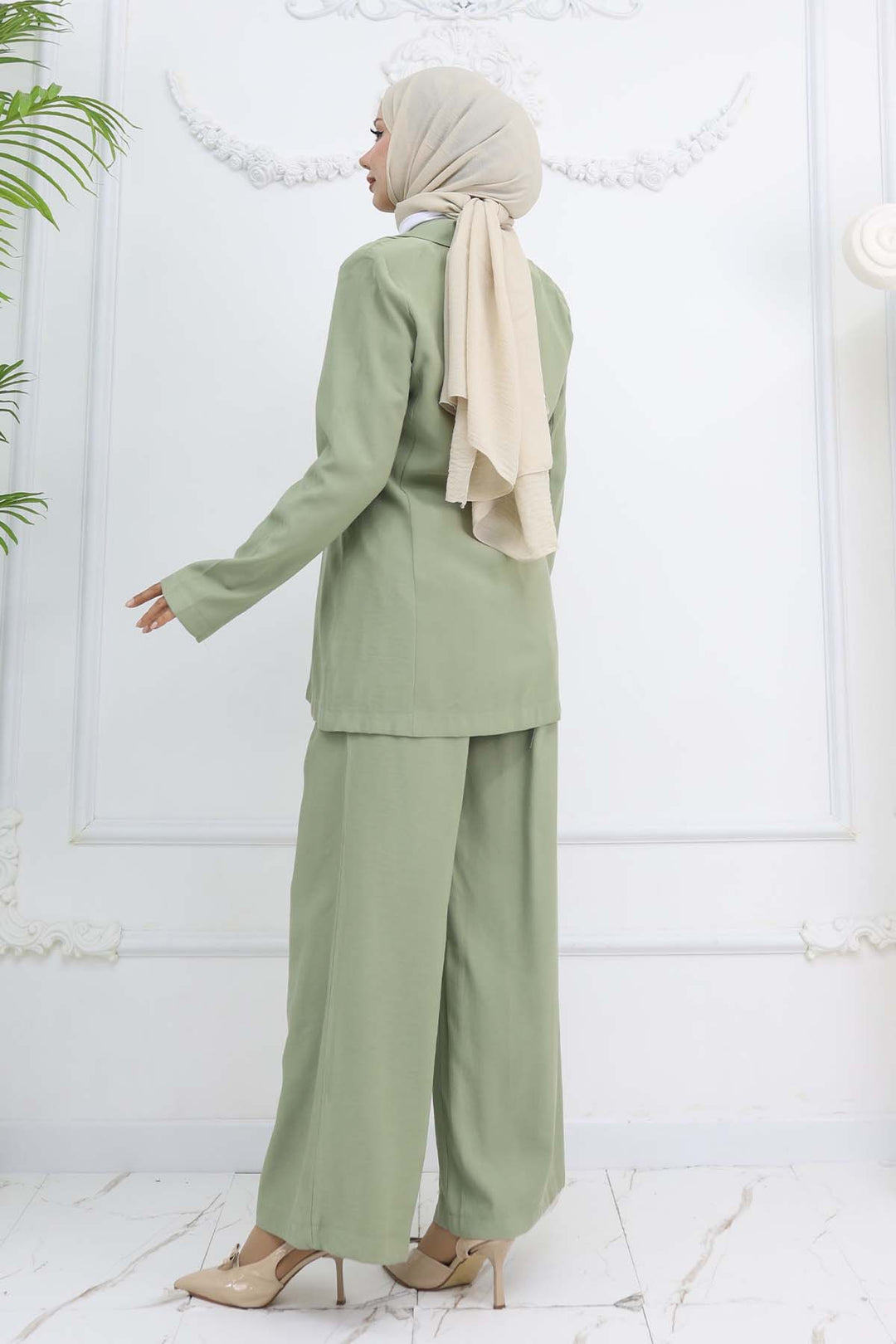 BNG Women İp Bağcıklı Ceket Takım Çağla 2265 - Wiener Neustadt