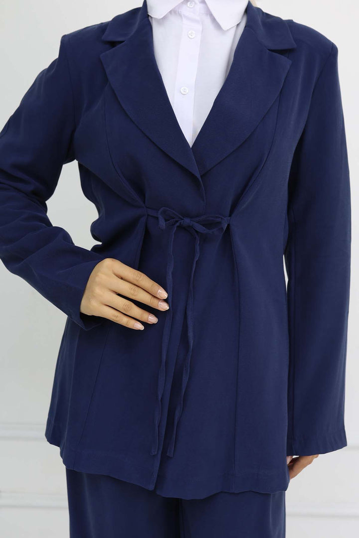 BNG Women Lace-up Jacket Suit Navy 2265 - Loughborough