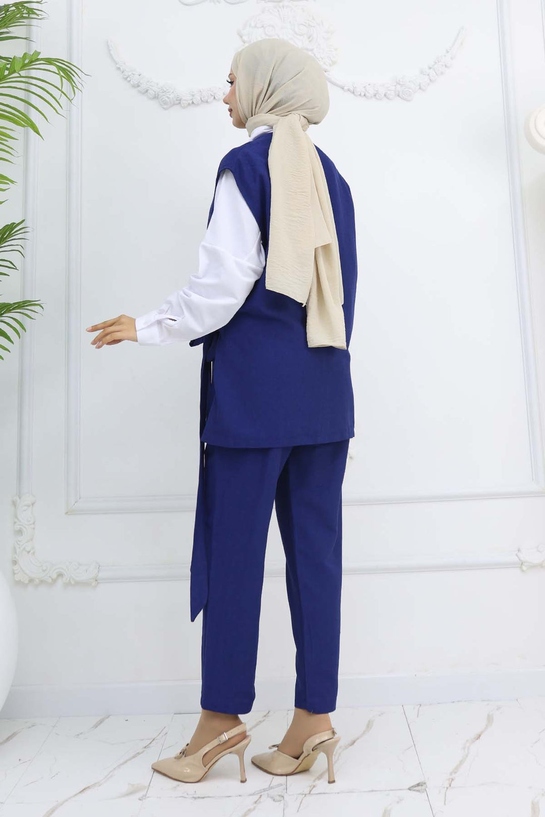 BNG Women Vest and Pants Suit Navy Blue 2243 - Kramatorsk