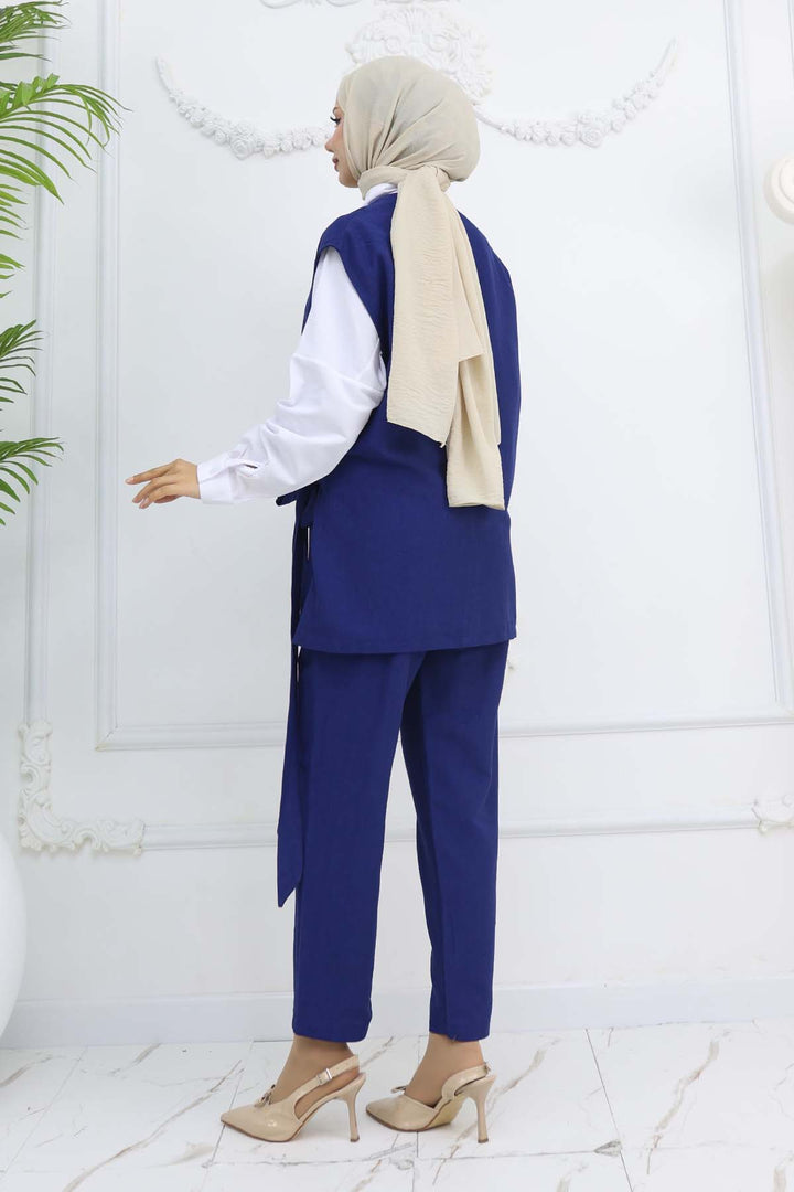 BNG Women Vest and Pants Suit Navy Blue 2243 - Kramatorsk