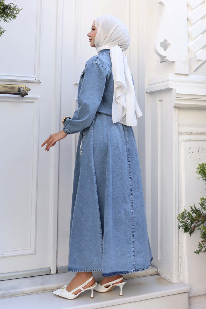 BNG Women Kot Ceket Etek Takım Mavi 6119 - Alcalá de Henares