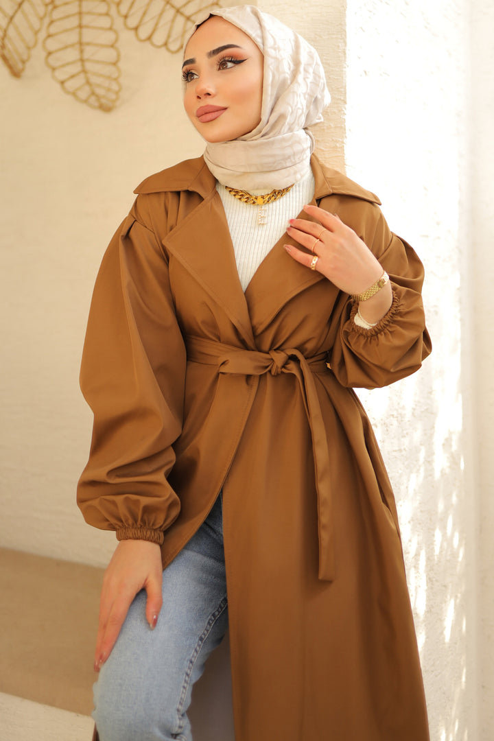 BNG Women Belted Trench Coat Tab 61533 - Monroe