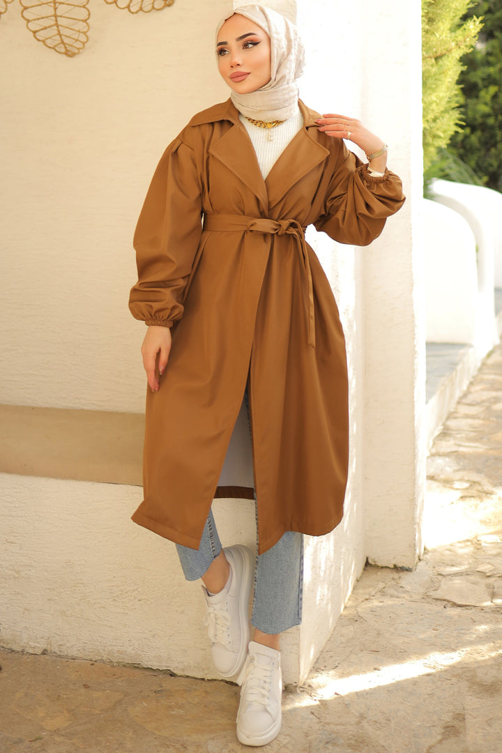 BNG Women Belted Trench Coat Tab 61533 - Monroe